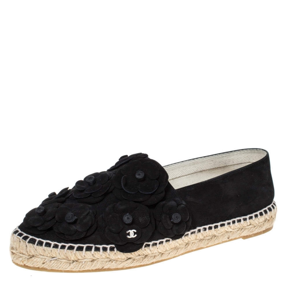 Chanel camellia espadrilles